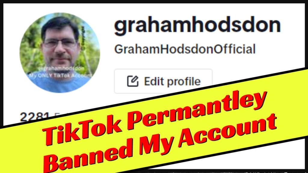 TikTok banned my account