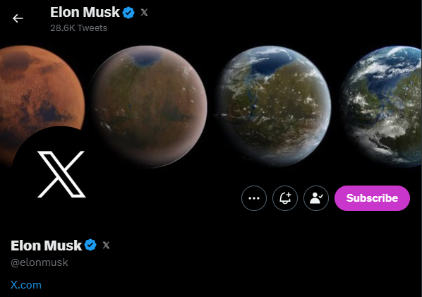 Elon musk and X
